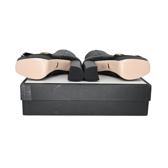 Gucci GG Marmont Fringe Leather Platform Boots - Picture 6 of 6